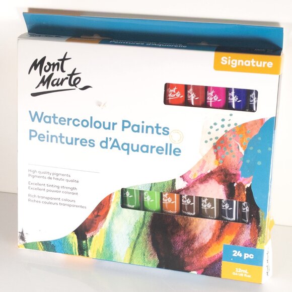 Mont Marte Other - NIB MONT MARTE Watercolour Paints / 24 pcs x 12ml / High Quality Art Pigments